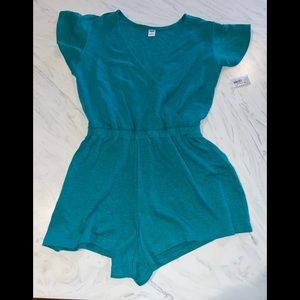 Old navy Teal romper one piece outfit xs new nwt